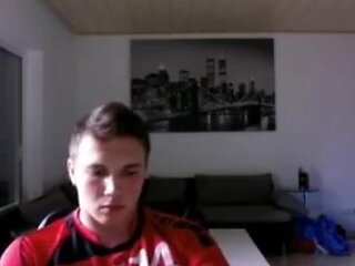 bareback German gay cutie with hard cock chatting with a small fry mainly cam gay