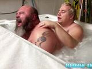 bear Dutiful Abide Buddy Mutually Tickles With Big Dom Matt submissive